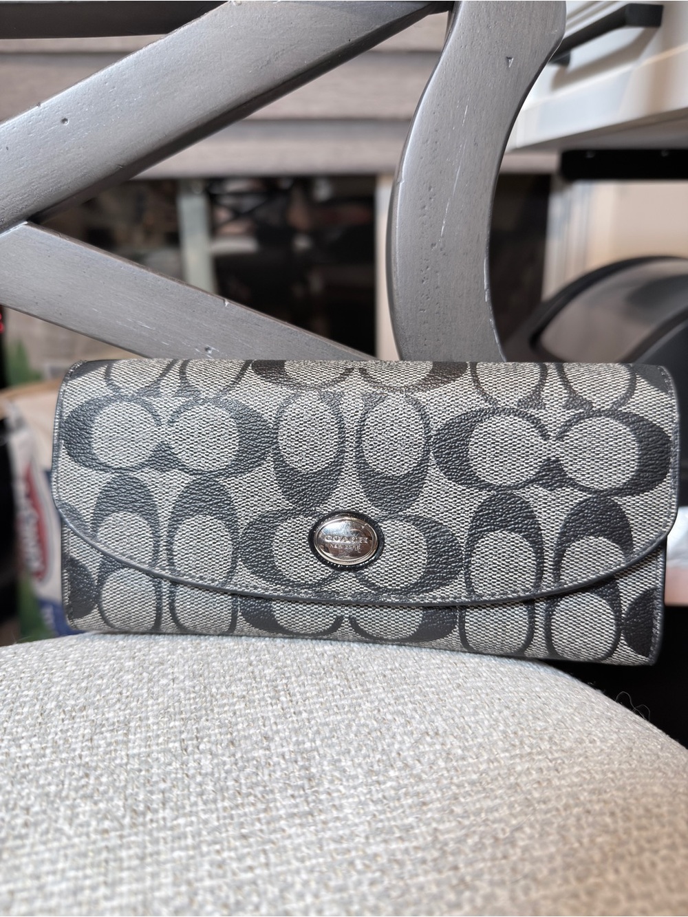 Coach Coated Canvas Long Wallet